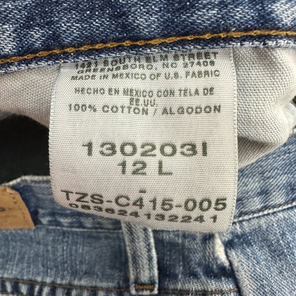 Rider's Straight Women's size 12P Medium Wash‎ Blue Denim Jeans - Picture 3 of 4